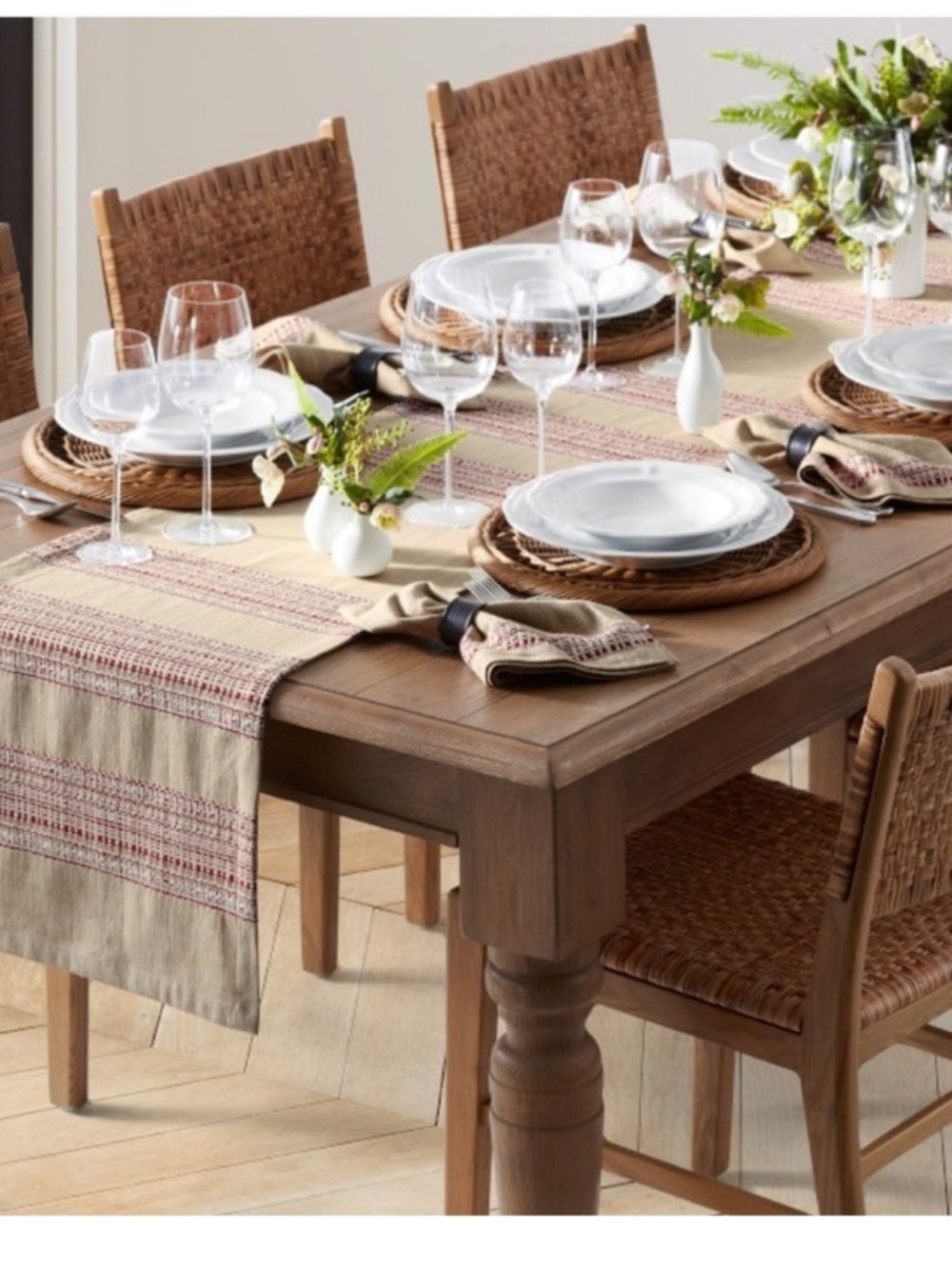 Williams & Sonoma France Stripe Table Runner